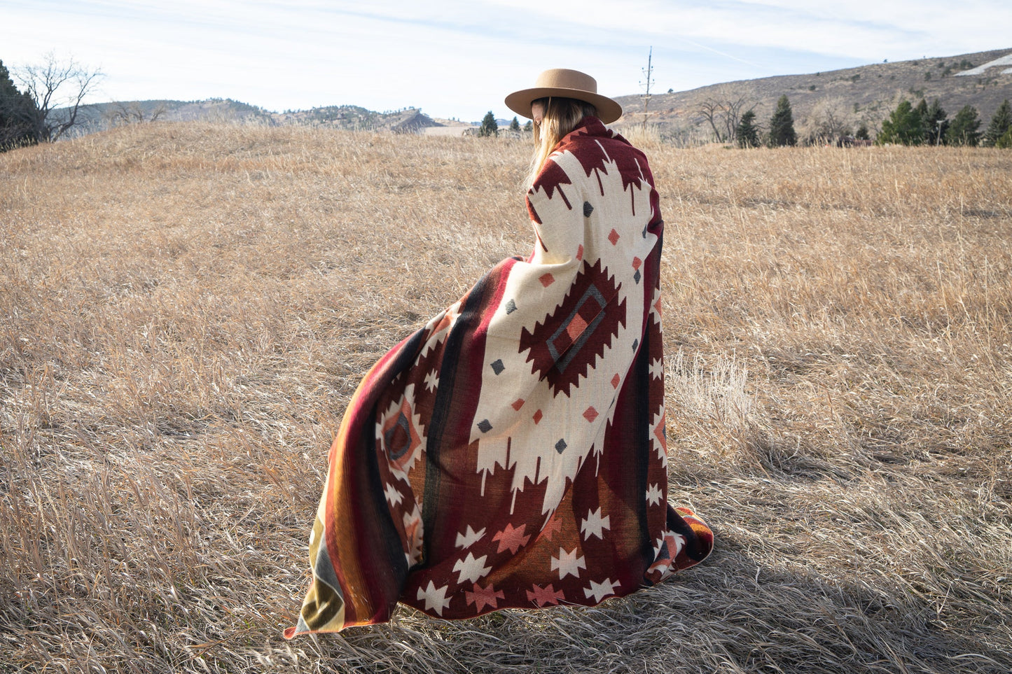 Alpaca Wool Blanket - Western