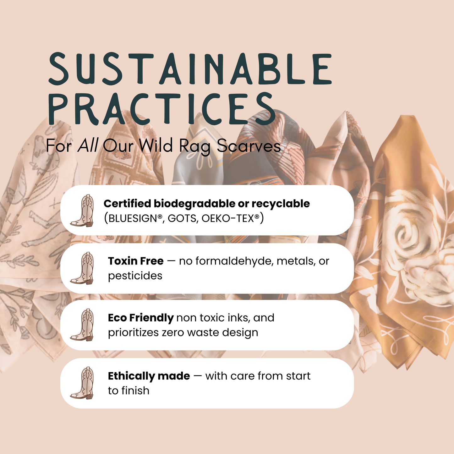 Desert Nights Western Wild Rag - Mulberry Silk