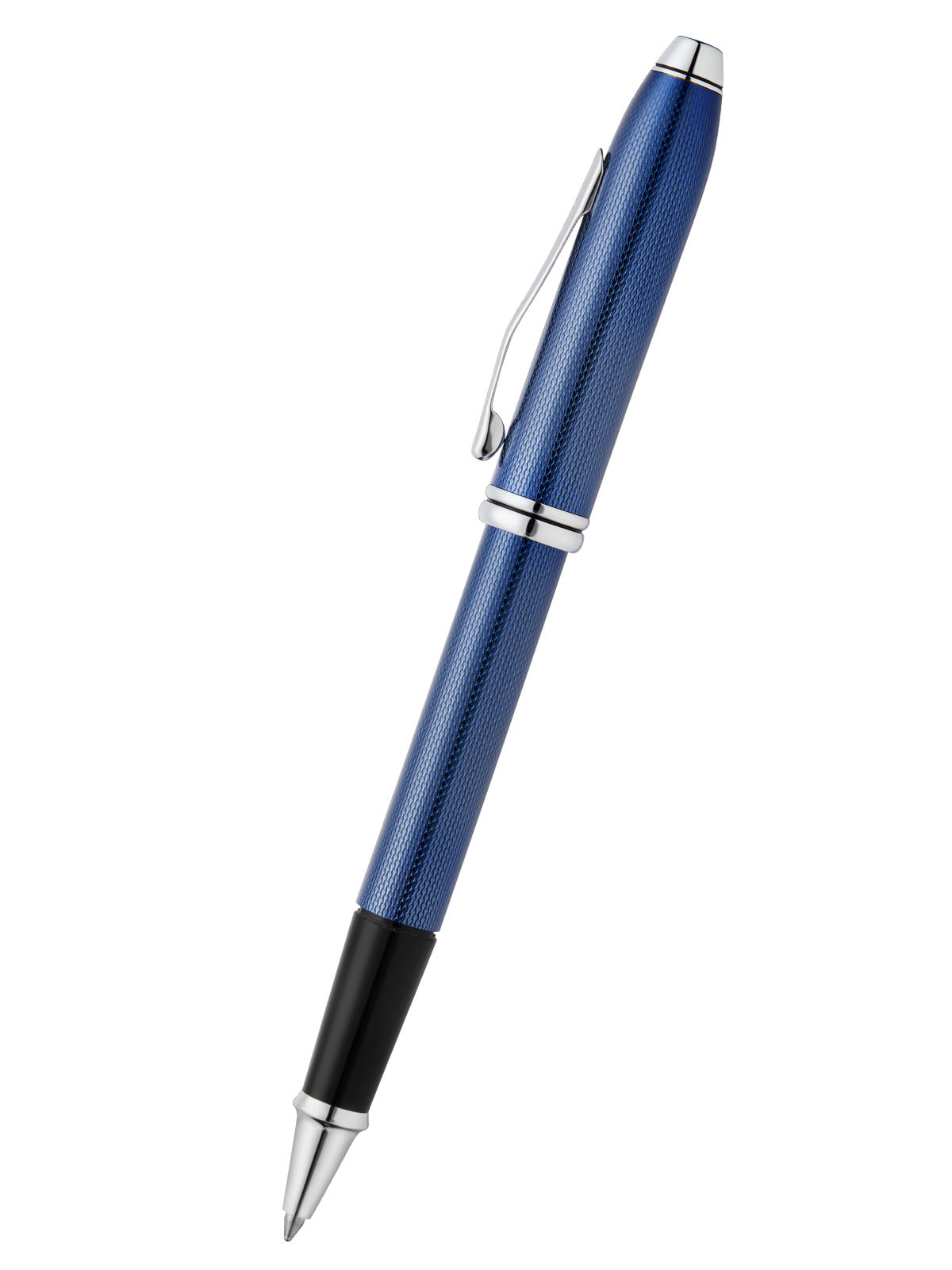 Townsend Cobalt Blue Diamond Engraved Rollerball Pen