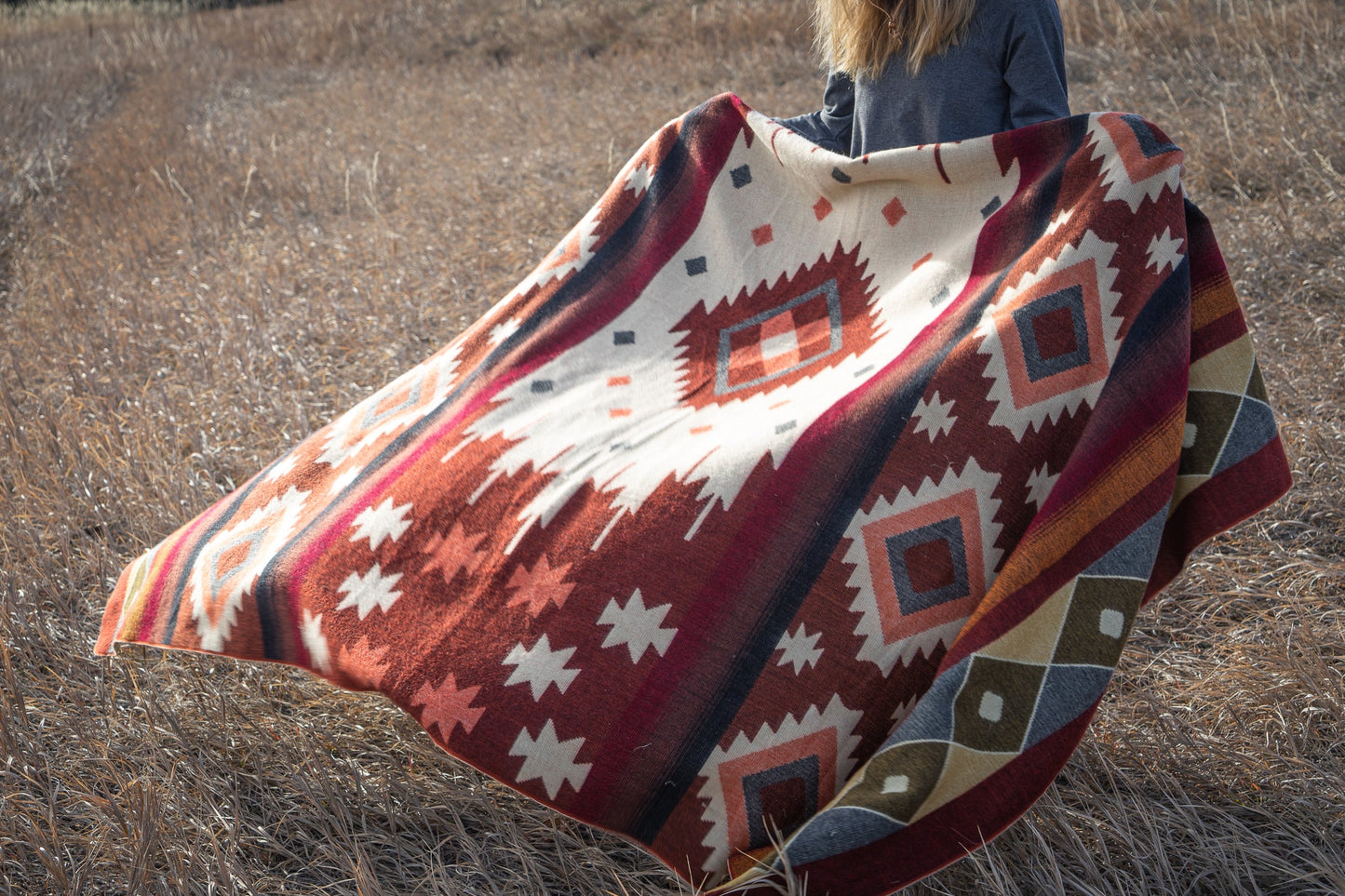 Alpaca Wool Blanket - Western