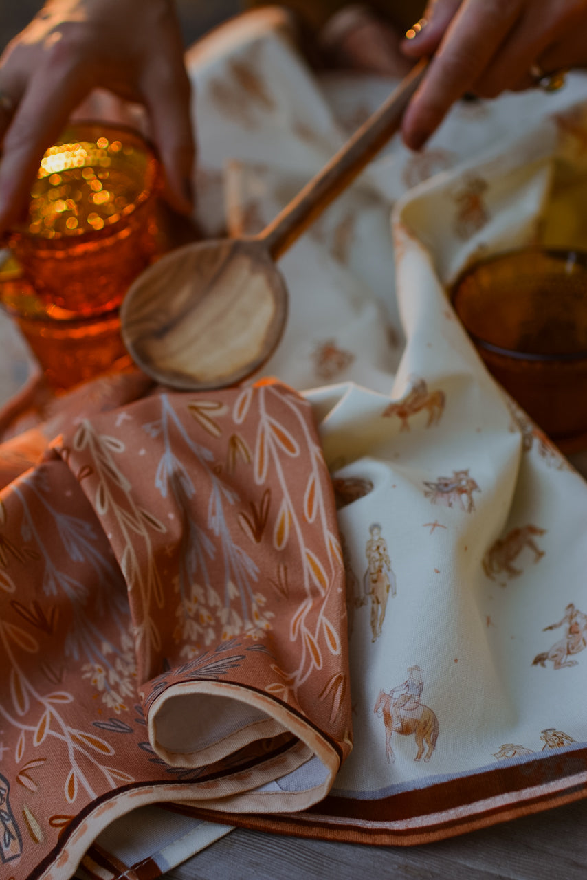 Western Harvest Rustic Farmhouse Kitchen Tea Towel