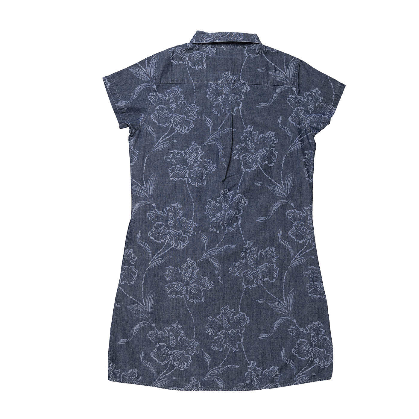 Indigo Denim Western Floral Dress